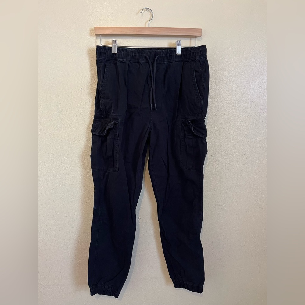 Black Aéropostale Twill Cargo Joggers